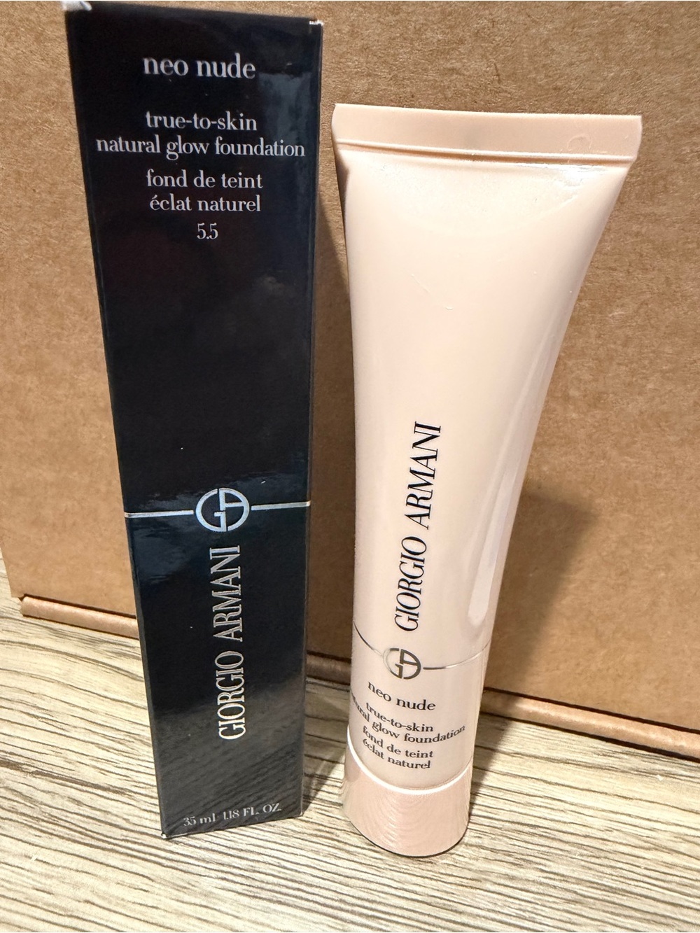 5.5 Giorgio Armani Neo Nude True To Skin Natural Glow Foundation Shade 5.5